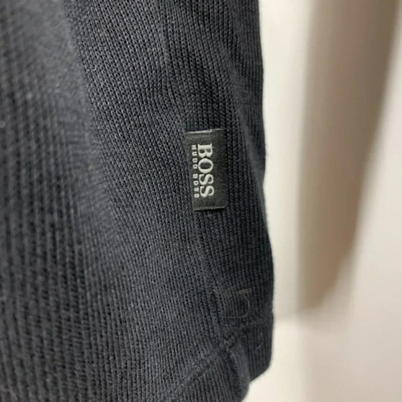 Hugo Boss Men's Piceno Quarter Zip Long Sleeve Knit Cotton Sweater Size L - Picture 6 of 15